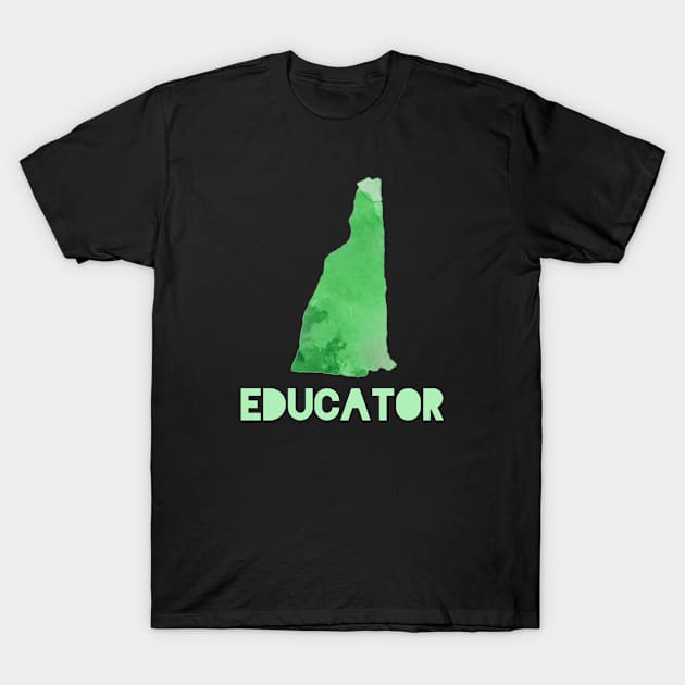 New Hampshire Educator T-Shirt by designed2teach